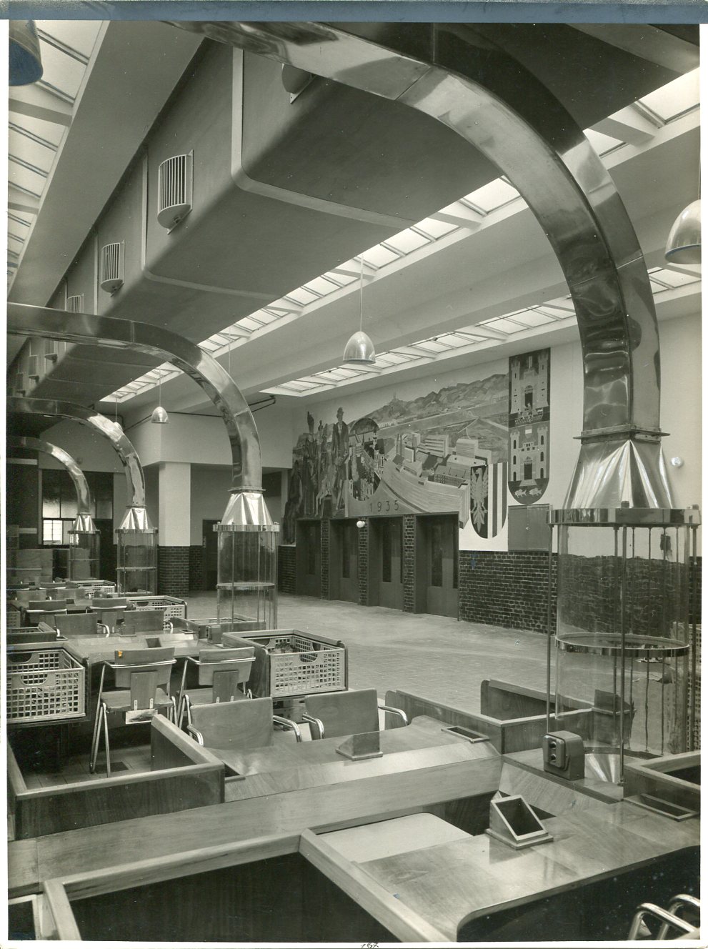 Fresko in der Lösehalle um 1935