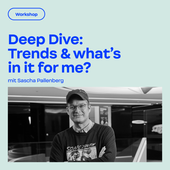 Sujet zum Creative Region "Deep Dive mit Sascha Pallenberg" (am Bild) am 1.10.2026