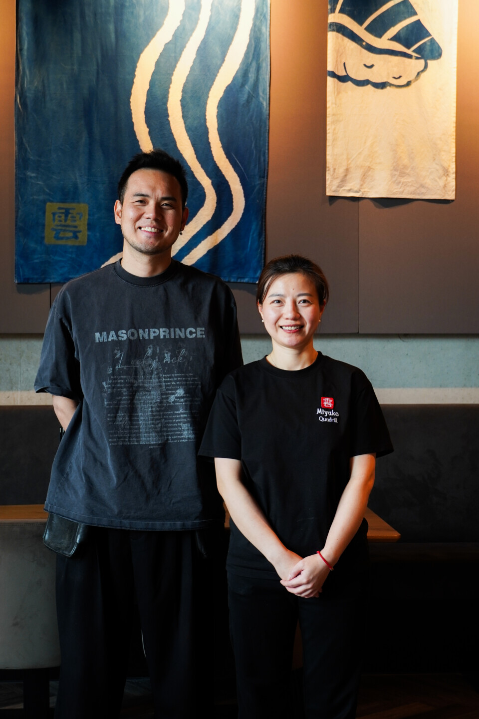 Joe Gu und Küchenchefin Shuang Yun im Miyako in Linz (Quadrill).