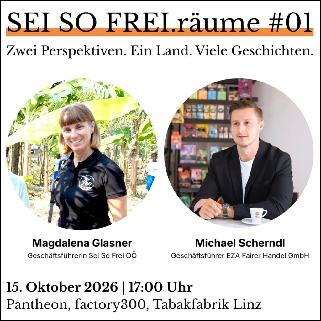Sujet Sei So Frei Event am 15.9. in der factory300 über Ostafrika.