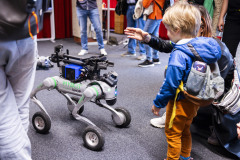 Creative Robotics of the University of Art Linz fascinated with their four-legged robots.